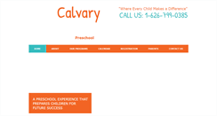 Desktop Screenshot of calvarypreschool.com